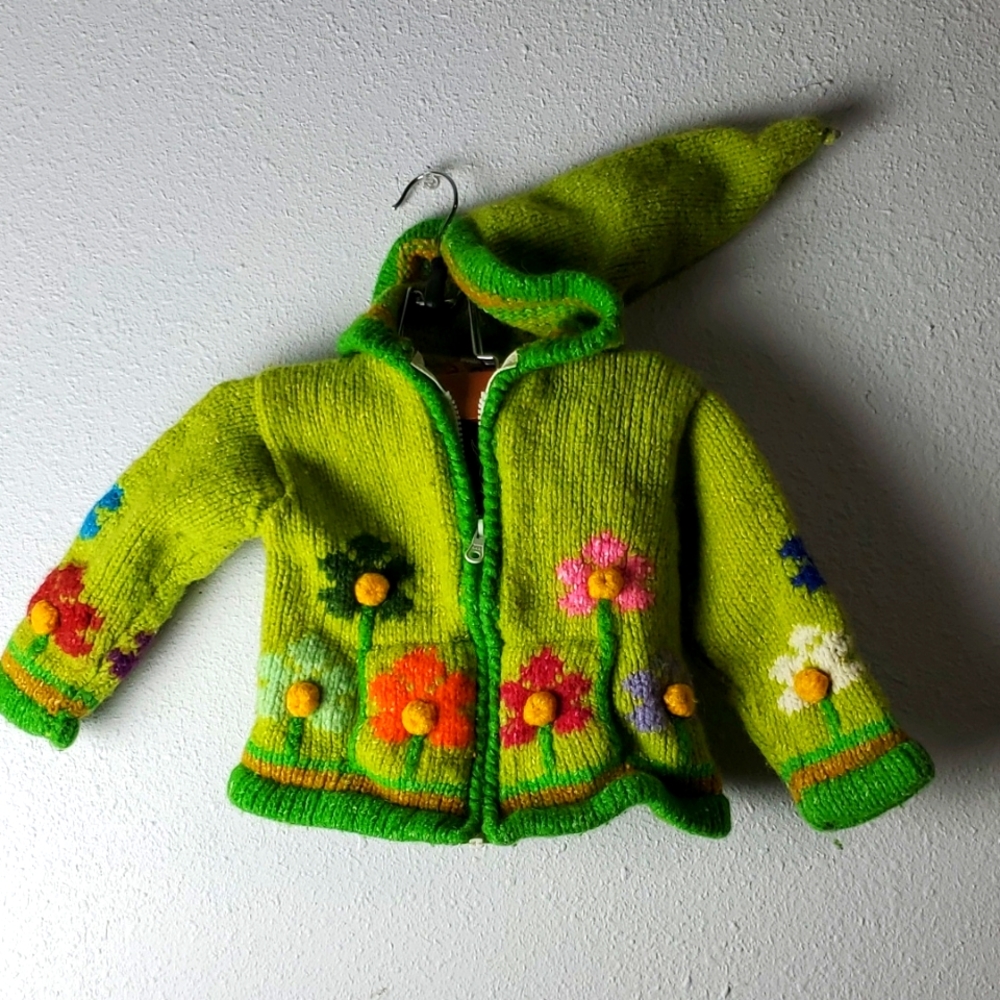 Eco Baby Fairy Elf Flower Sweater Size 2